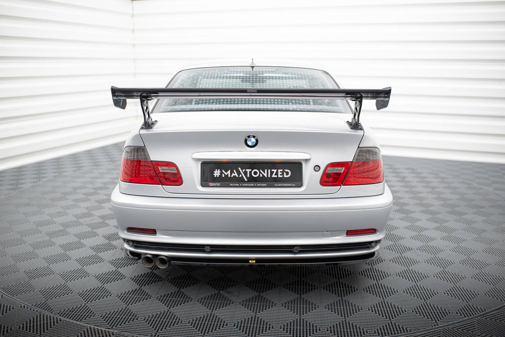 Carbon Spoiler With External Brackets Uprights BMW 3 Coupe E46