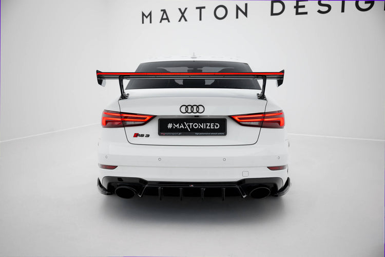 Carbon Spoiler With External Brackets Uprights + LED Audi A3 / A3 S-Line / S3 / RS3 Sedan 8V / 8V Facelift
