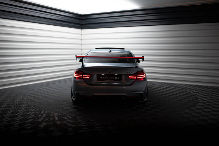 Carbon Spoiler With External Brackets Uprights + LED BMW 4 F32 / 4 F32 M-Pack Coupe
