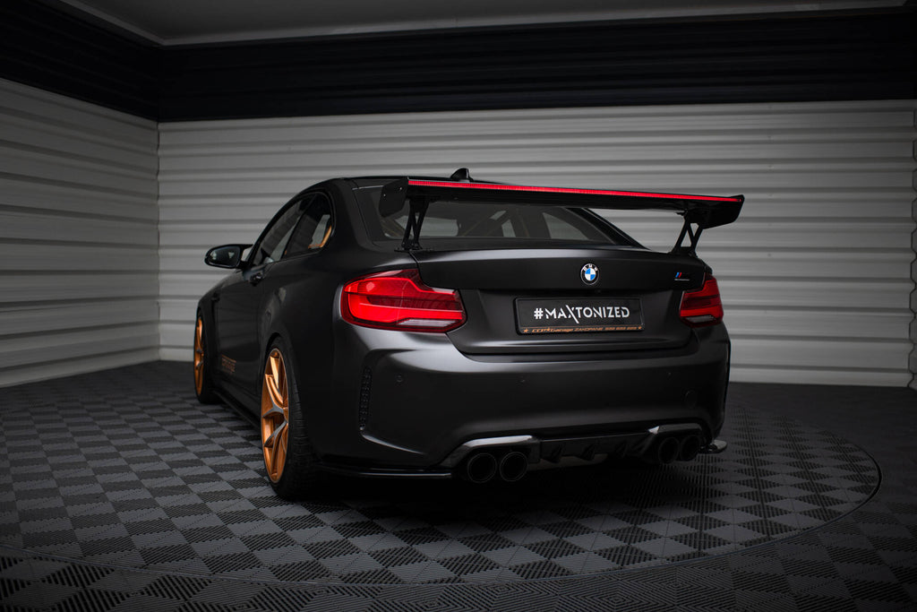 Carbon Spoiler With External Brackets Uprights + LED BMW M2 F87 / 2 / 2 M-Pack F22