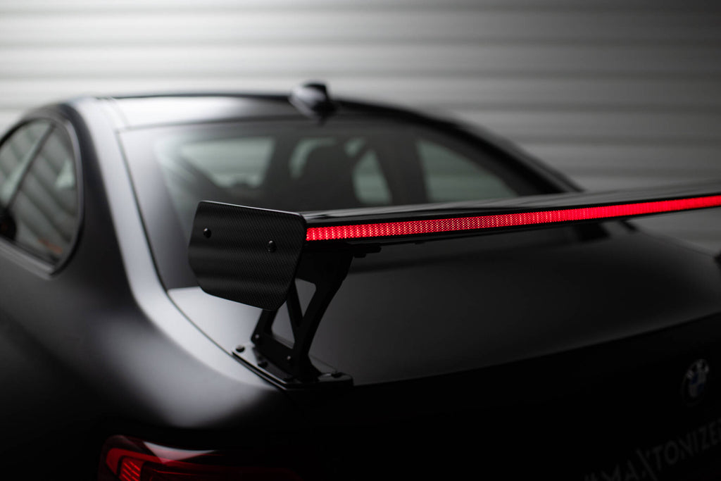 Carbon Spoiler With External Brackets Uprights + LED BMW M2 F87 / 2 / 2 M-Pack F22