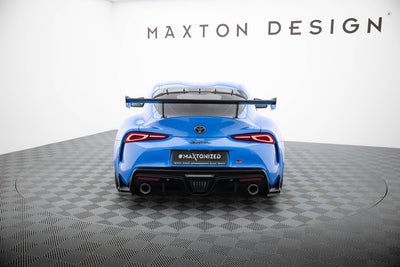 Carbon Spoiler With External Brackets Uprights Toyota Supra Mk5
