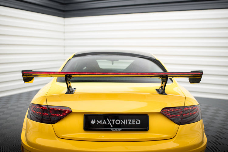 Carbon Spoiler With Internal Brackets Uprights + LED Audi A5 Coupe 8T