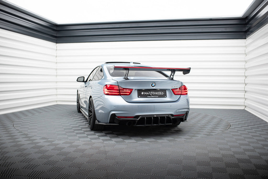 Carbon Spoiler With Internal Brackets Uprights + LED BMW 4 F32 / 4 F32 M-Pack Coupe