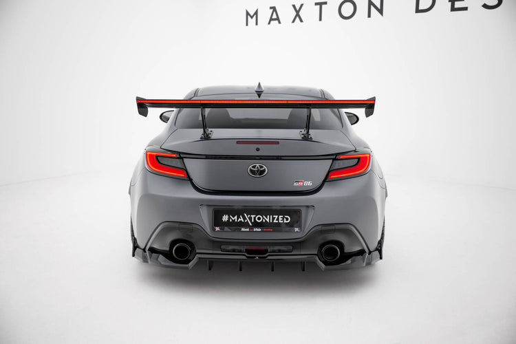 Carbon Spoiler With Internal Brackets Uprights + LED Toyota GR86 / Subaru BRZ Mk2