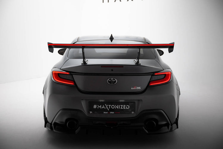 Carbon Spoiler With Internal Brackets Uprights + LED Toyota GR86 / Subaru BRZ Mk2