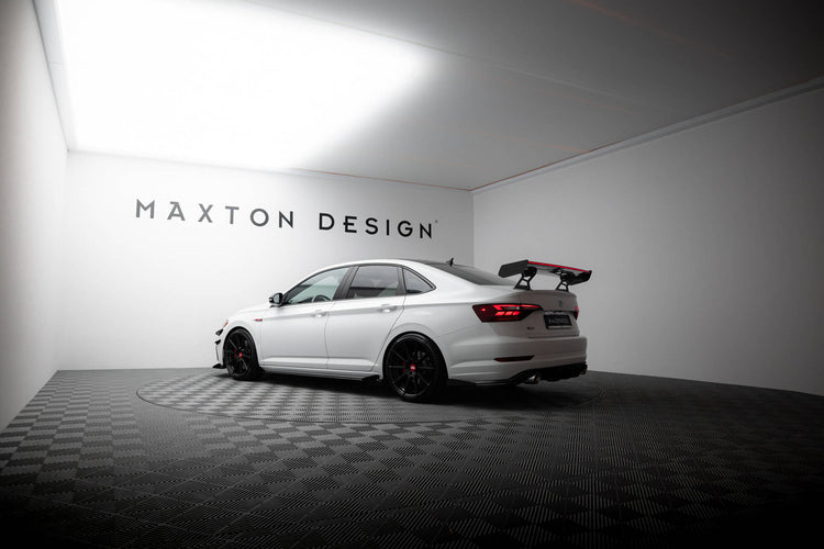 Carbon Spoiler With Internal Brackets Uprights + LED Volkswagen Jetta GLI Mk7