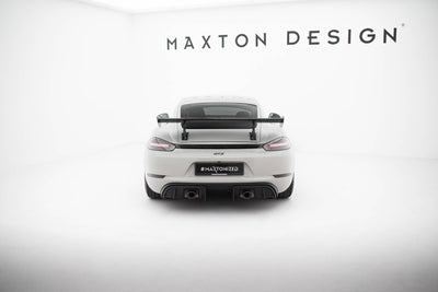 Carbon Spoiler With Internal Brackets Uprights V.2 Porsche 718 Cayman 982c