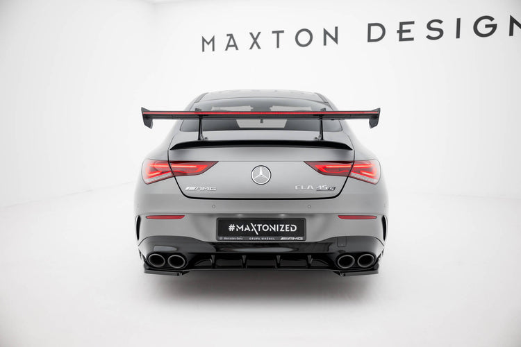 Carbon Spoiler With Upper Swan Mounting + LED Mercedes-Benz CLA Coupe C118 / C118 Facelift