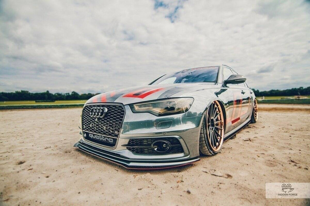 FRONT RACING SPLITTER AUDI A6 C7 S-LINE (2 splitters = 1 set)