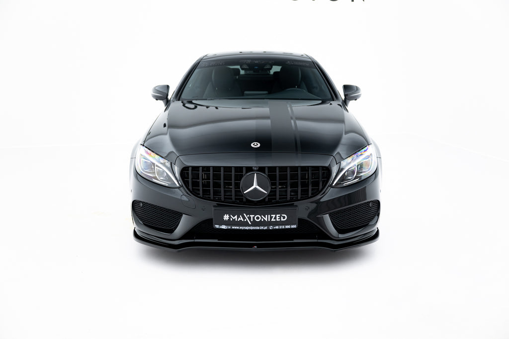FRONT SPLITTER V.1 MERCEDES- BENZ C-CLASS W205 COUPE AMG-LINE