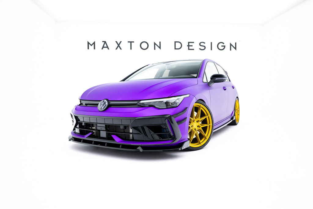 Front Splitter V.3 + Flaps Volkswagen Golf R Mk8 Facelift