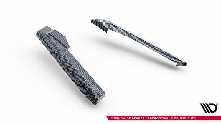 Prepreg Carbon Fiber Rear Side Splitters Audi RS7 C8