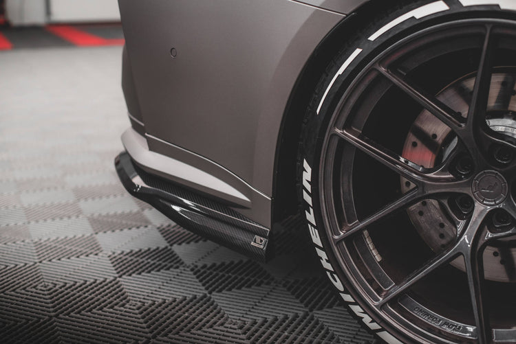 Prepreg Carbon Fiber Rear Side Splitters BMW M4 G82 / G82 Facelift