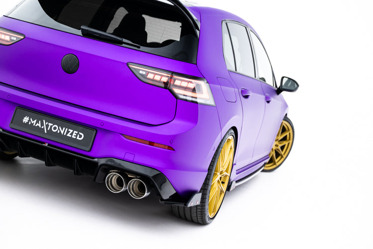 Rear Side Splitters V.5 + Flaps Volkswagen Golf R Mk8 Facelift