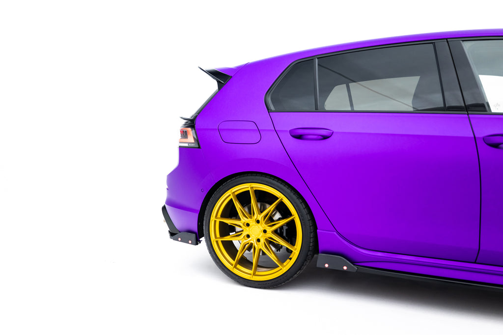 Rear Side Splitters V.6 + Flaps Volkswagen Golf R Mk8 Facelift