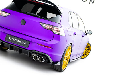 Rear Side Splitters V.6 + Flaps Volkswagen Golf R Mk8 Facelift
