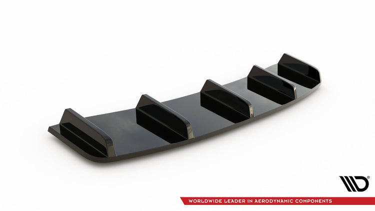 Rear Splitter (with vertical bars) Audi A7 S-Line C7 Facelift