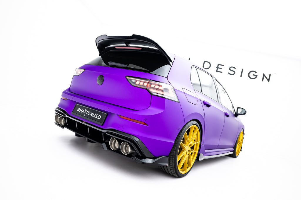 Rear Splitter (with vertical bars) V.1 Volkswagen Golf R  Mk8 / Mk8 Facelift