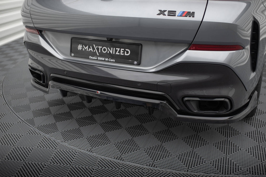 Rear Splitter (with vertical bars) V.2 BMW X6 M-Pack G06 Facelift