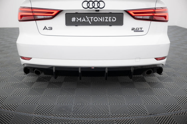Rear Valance Audi A3 Sedan 8V Facelift  (Version with single exhaust tips on both sides)