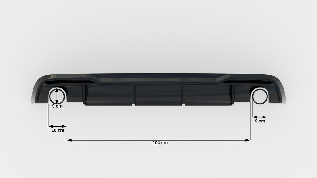 Rear Valance Audi A5 8T Facelift (Version with single exhausts on both sides)