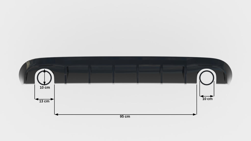 Rear Valance Audi A5 S-Line Sportback 8T (Version with single exhaust tips on both sides)
