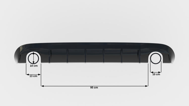 Rear Valance Audi A5 S-Line Sportback 8T (Version with single exhaust tips on both sides)