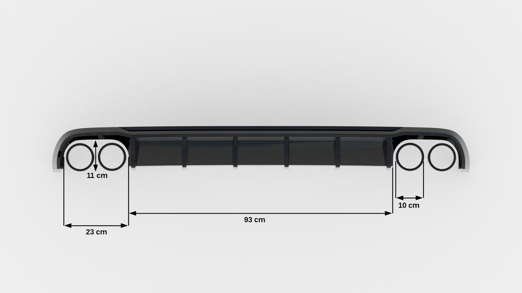 Rear Valance Audi A6 Sedan / Avant C7 (Version with dual exhausts on both sides)