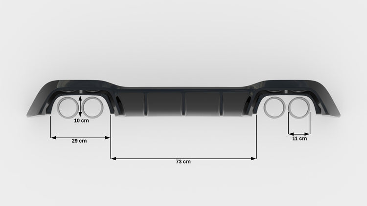 Rear Valance V.1 Volkswagen Golf R Mk8 Facelift
