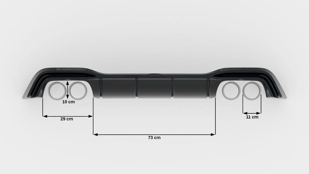 Rear Valance V.2 Volkswagen Golf R Mk8