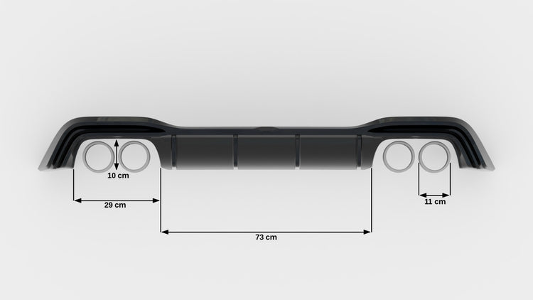Rear Valance V.2 Volkswagen Golf R Mk8 Facelift
