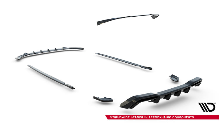 Set of Splitters V.5 Volkswagen Golf R Mk8 Facelift
