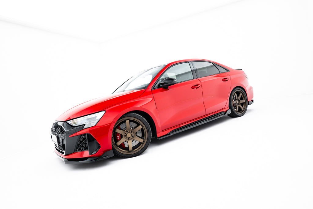 Side Skirts Diffusers V.2 Audi RS3 Sedan 8Y / 8Y Facelift