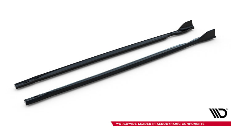 Side Skirts Diffusers V.4 Volkswagen Golf R  Mk8 / Mk8 Facelift