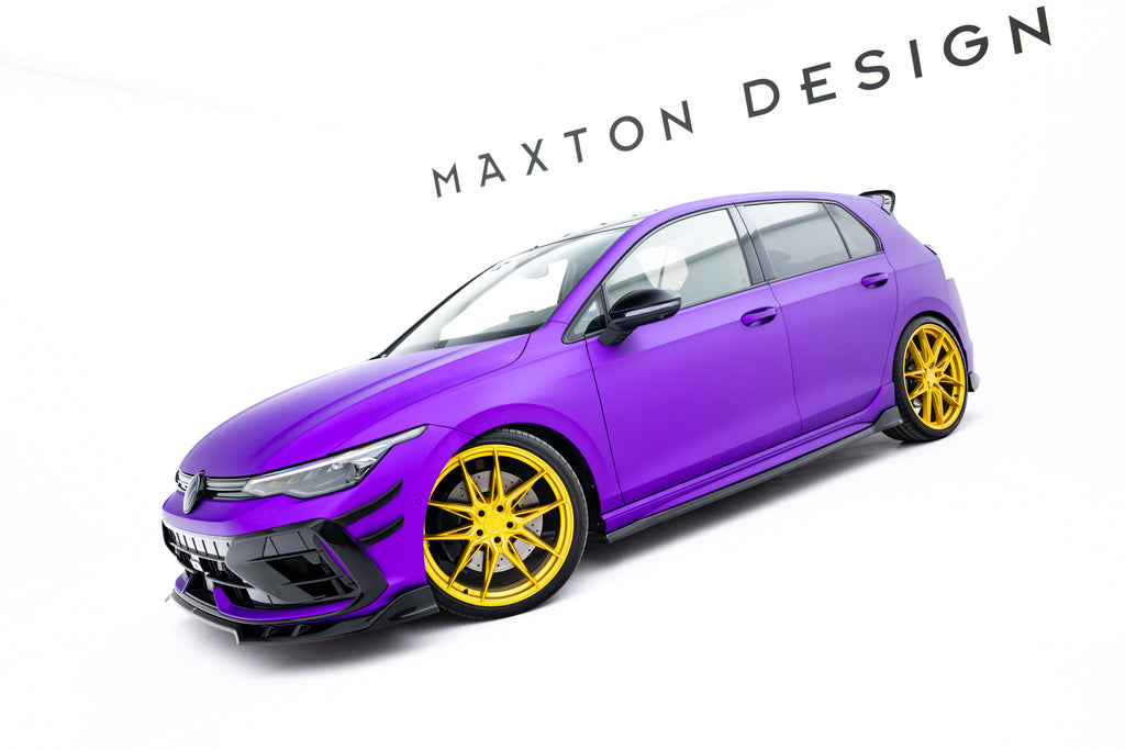 Side Skirts Diffusers V.4 Volkswagen Golf R  Mk8 / Mk8 Facelift