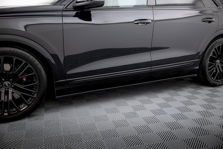 Side skirts Diffusers  V.1 Audi Q8 S-line / SQ8 Mk1 Facelift