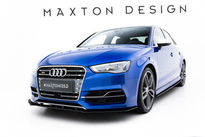 Street Pro Front Splitter Audi S3 / A3 S-Line Sedan 8V