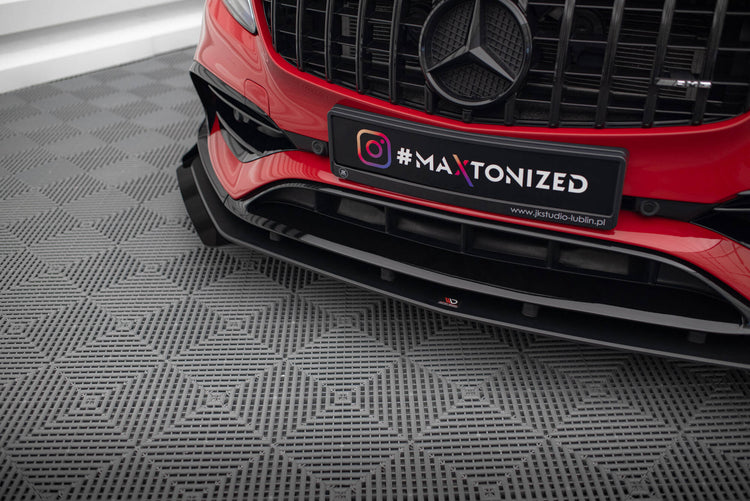 Street Pro Front Splitter + Flaps Mercedes-Benz A 45 AMG Aero W176 Facelift