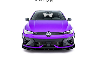 Street Pro Front Splitter + Flaps Volkswagen Golf R Mk8 Facelift