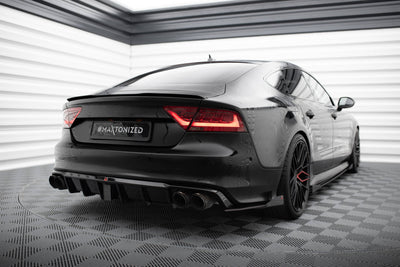 Street Pro Rear Side Splitters + Flaps Audi A7 S-Line C7