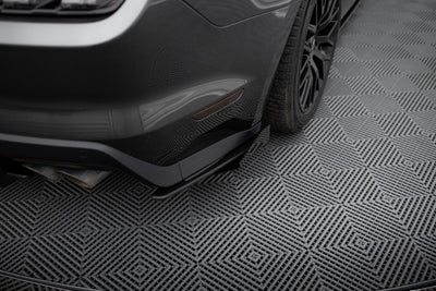 Street Pro Rear Side Splitters + Flaps Ford Mustang GT Mk6