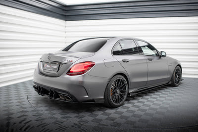Street Pro Rear Side Splitters + Flaps Mercedes-AMG C63 Sedan / Estate W205 Facelift