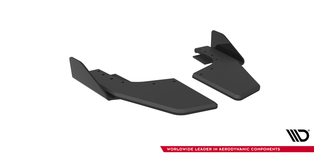 Street Pro Rear Side Splitters V.2 + Flaps V.2 Volkswagen Golf R Mk8 / Mk8 Facelift