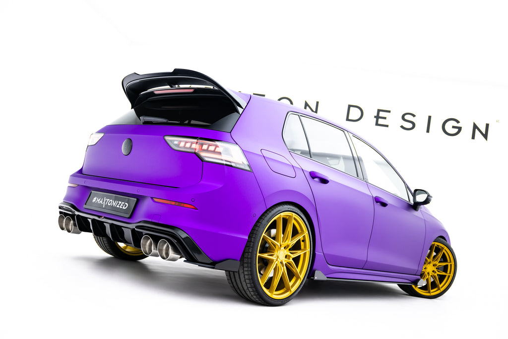 Street Pro Rear Side Splitters V.2 + Flaps V.2 Volkswagen Golf R Mk8 / Mk8 Facelift