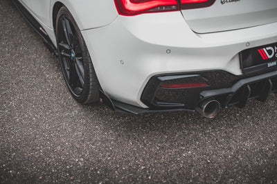 Street Pro Rear Side Splitters V.3 + Flaps for BMW 1 F20 M140i