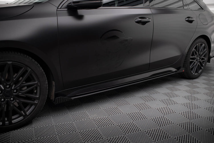 Street Pro Side Skirts Diffusers + Flaps Kia Proceed GT / GT-Line Mk1 Facelift / Ceed GT Mk3 Facelift