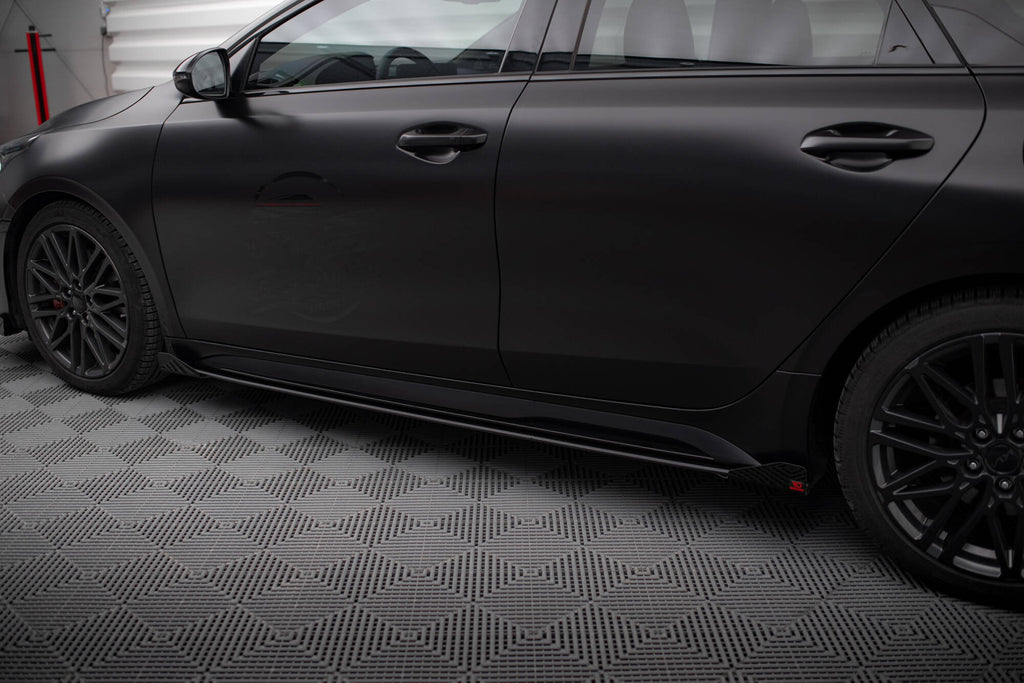Street Pro Side Skirts Diffusers + Flaps Kia Proceed GT / GT-Line Mk1 Facelift / Ceed GT Mk3 Facelift