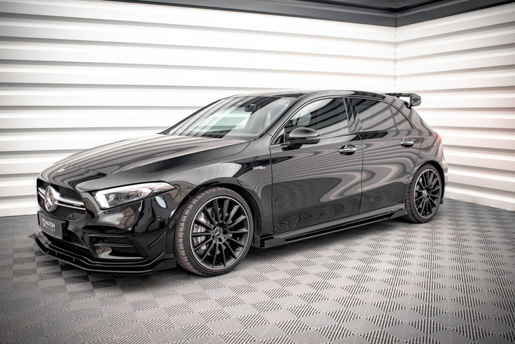 Street Pro Side Skirts Diffusers + Flaps Mercedes A35 AMG / AMG-Line Aero Pack W177