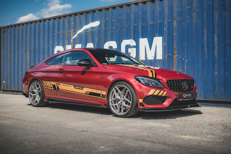 Street Pro Side Skirts Diffusers + Flaps Mercedes-AMG C43 Coupe C205